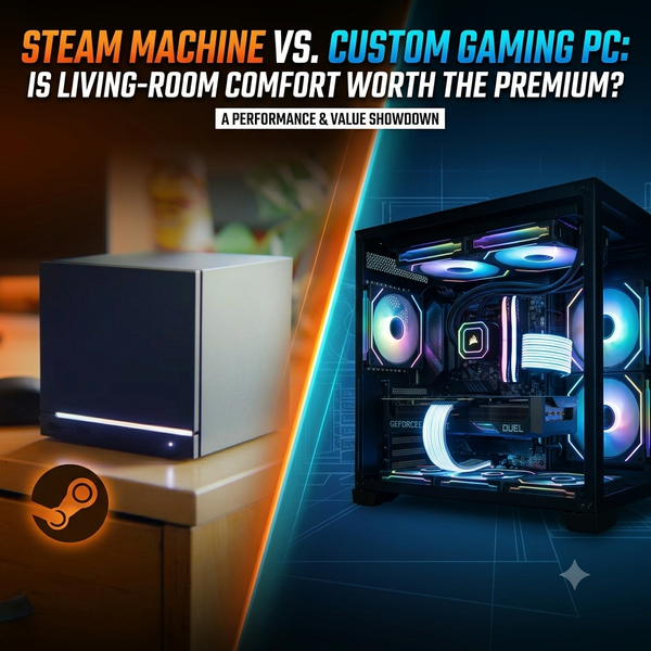 Steam Machine vs. Custom Gaming PC: Is Living-Room Comfort Worth the Premium?
