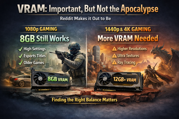 How Much VRAM Do You Actually Need for Gaming? (8GB vs 12GB vs 16GB)