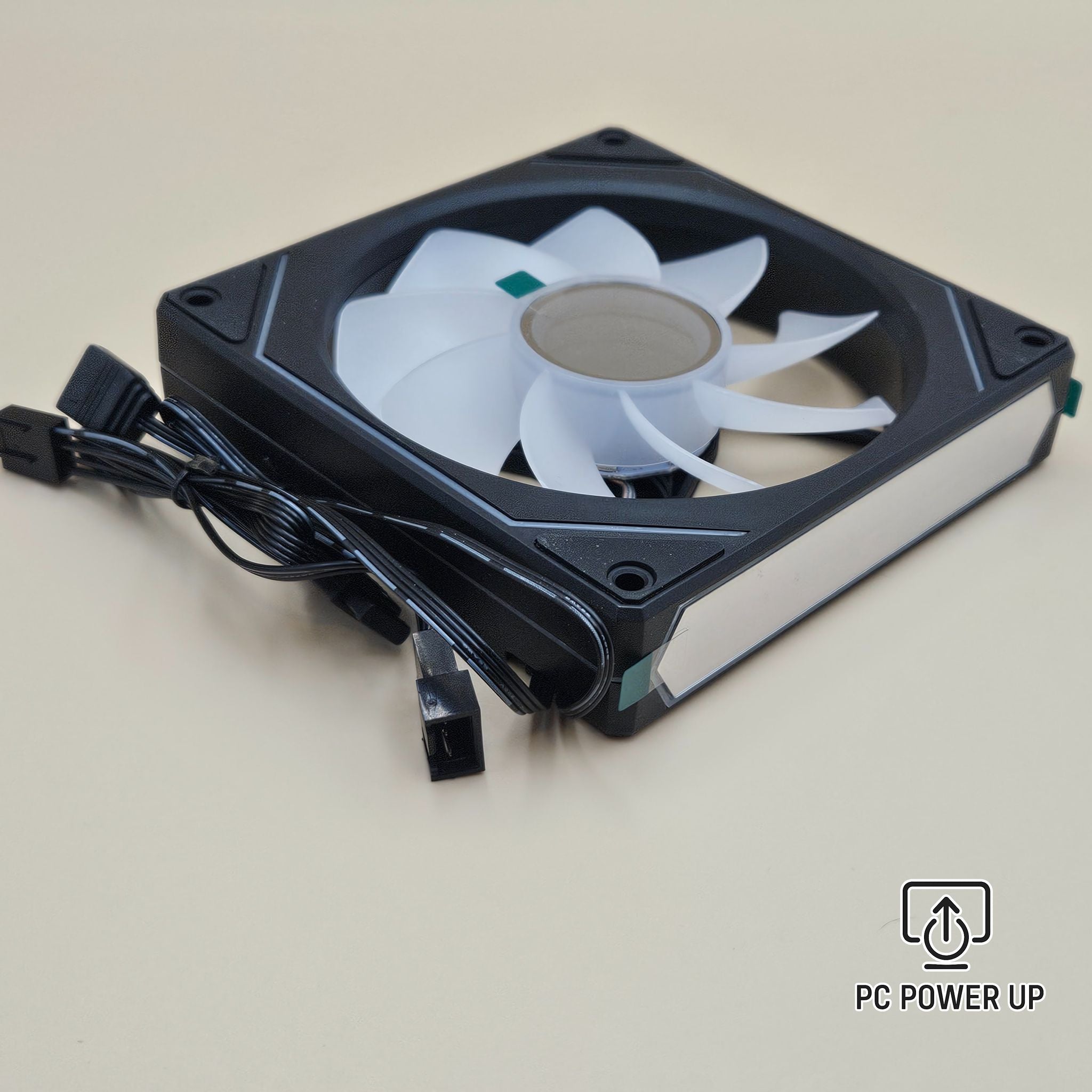 PC Case Fan Reverse (Black) - UPSIREN 120mm Infinity Mirror Design with ARGB and Quiet Cooling