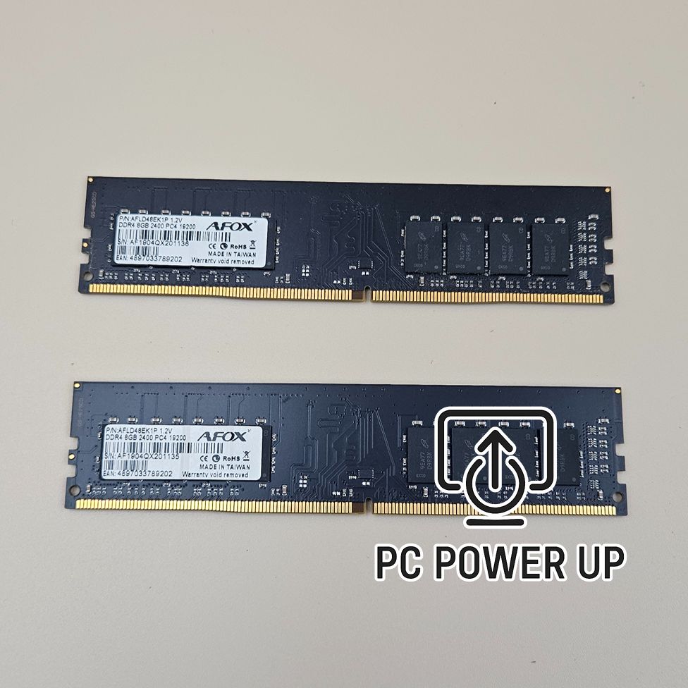 AFOX 2x8GB (Total 16GB) 2400MHz DDR4 RAM – PC4‑19200