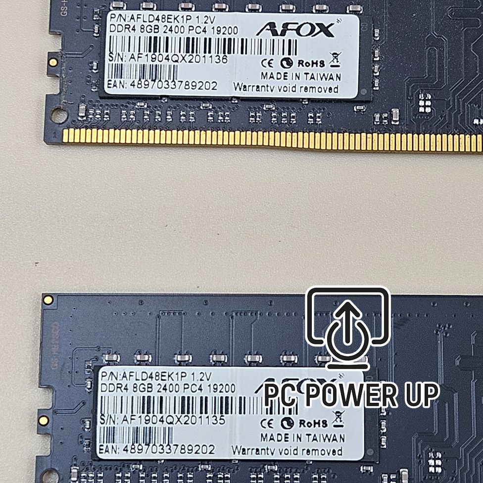 AFOX 2x8GB (Total 16GB) 2400MHz DDR4 RAM – PC4‑19200