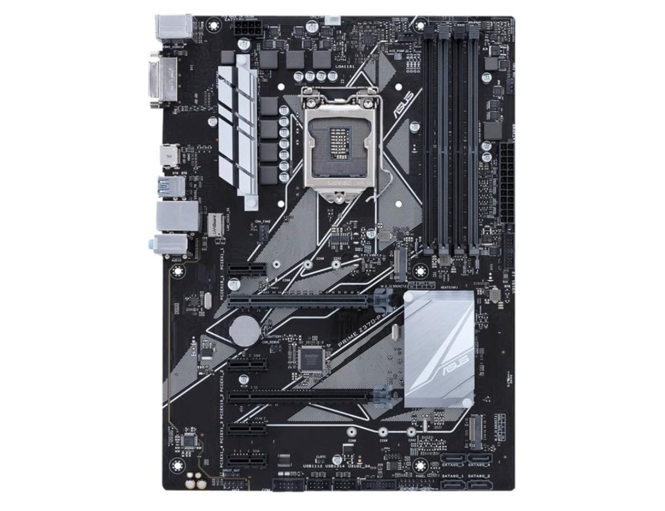 ASUS Prime Z370‑P ATX Motherboard (LGA1151, Intel 8th/9th Gen, DDR4, M.2, HDMI/DP)