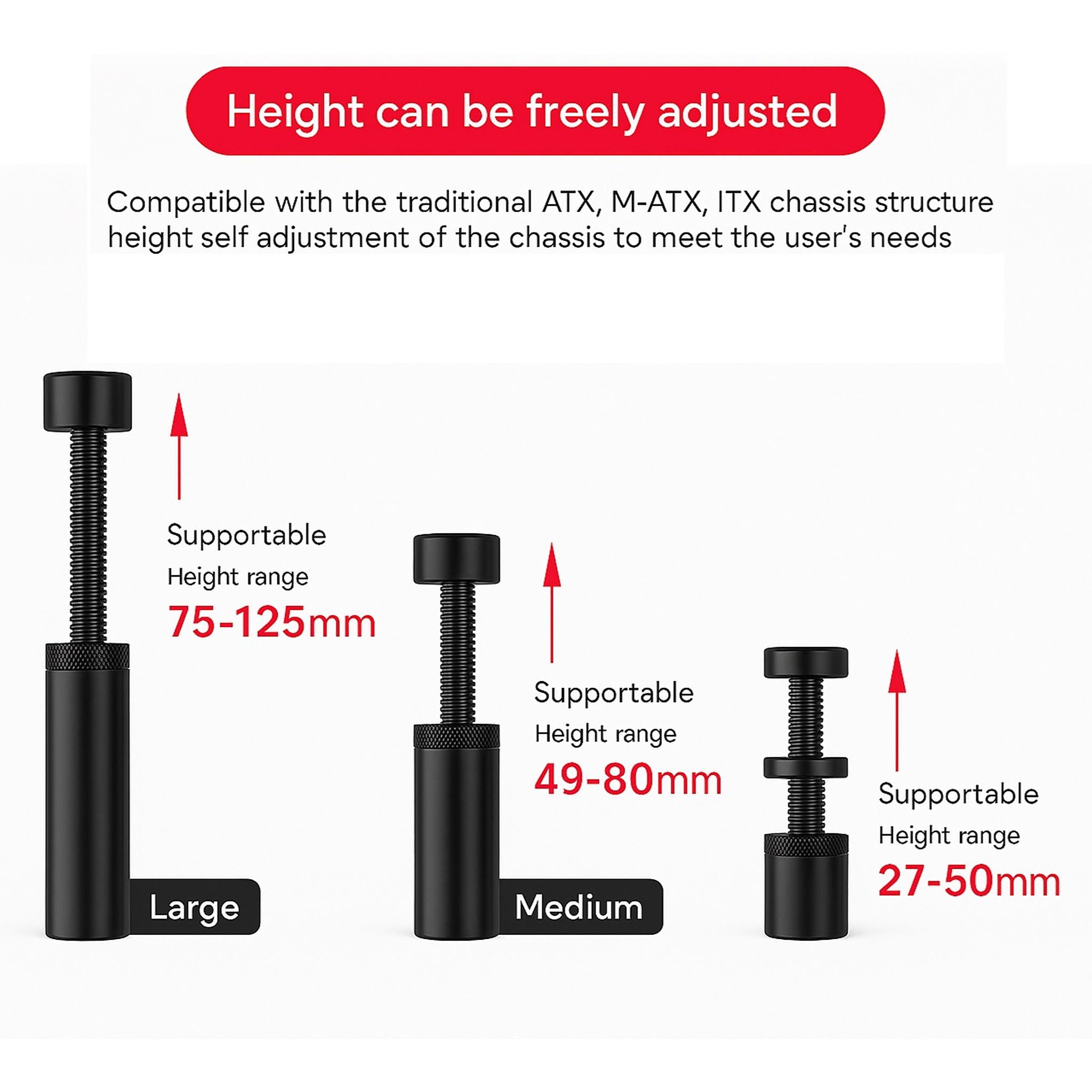 Adjustable GPU Support Stand – Magnetic Base, Anti‑Sag Protection