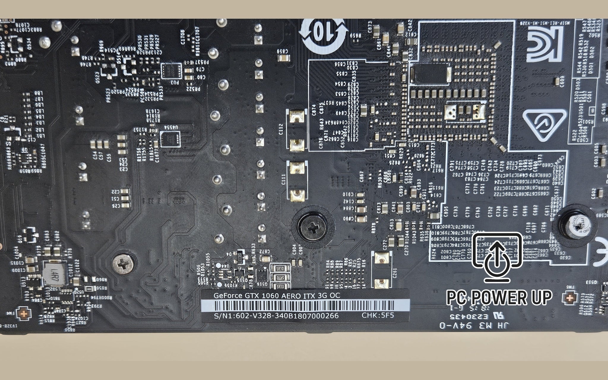 NVIDIA GeForce GTX 1060 Graphics Card (3GB GDDR5) MSI AERO ITX OC