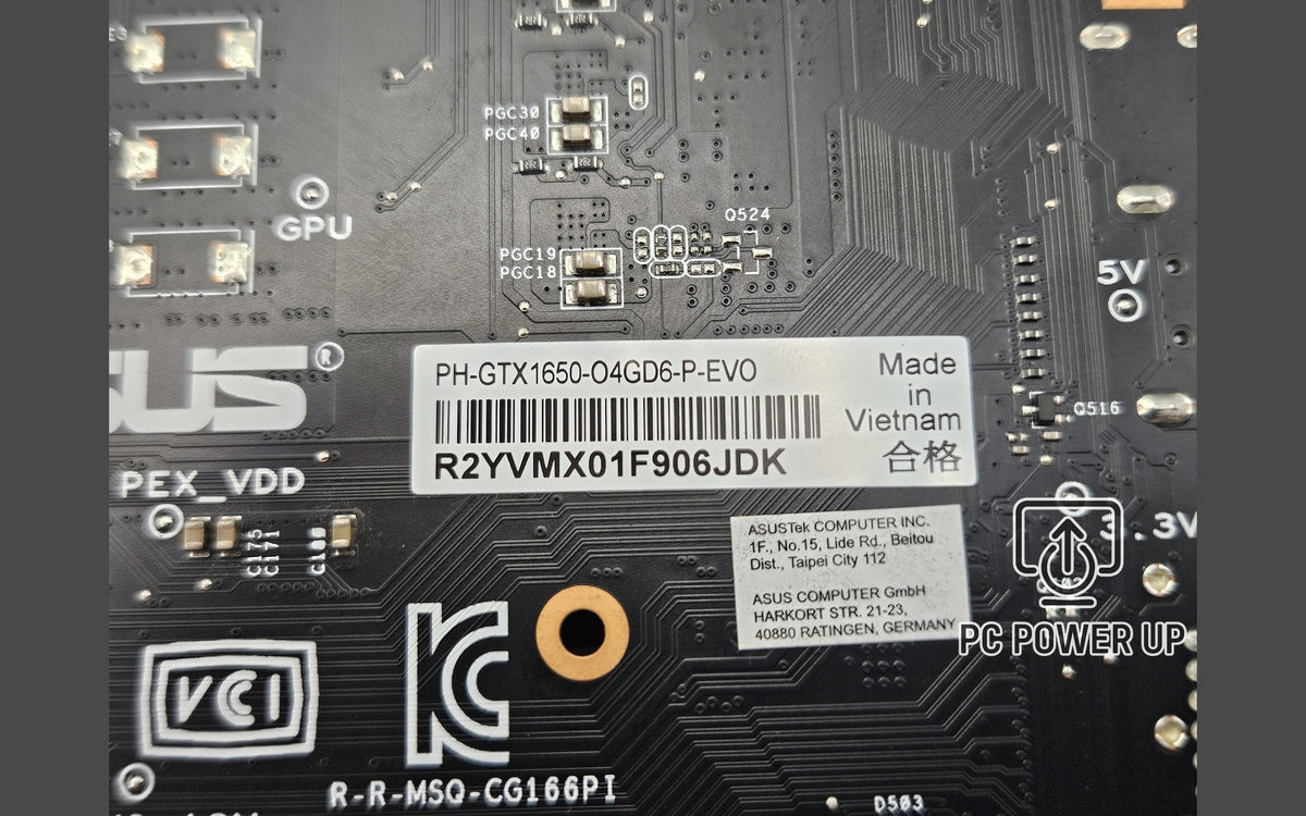 NVIDIA GeForce GTX 1650 Graphics Card (4GB GDDR6) ASUS EVO