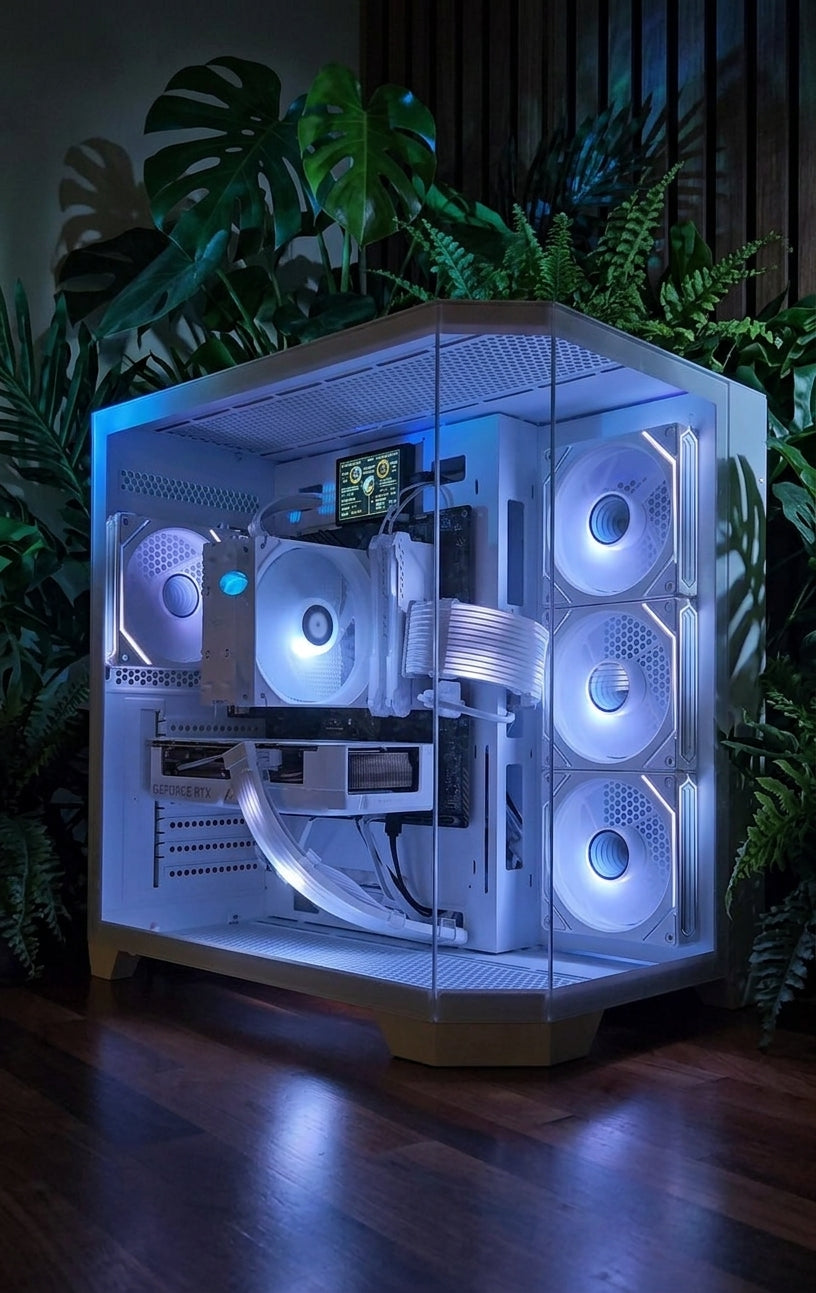 DS360 All-White Aesthetic: RTX 5060 & Ryzen 7 5700X Pure Snow Rig - Photo 1