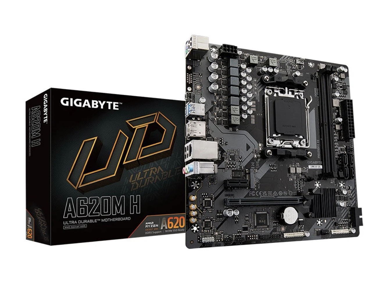 Gigabyte A620M H mATX Motherboard for AMD Socket AM5 CPUs DDR5