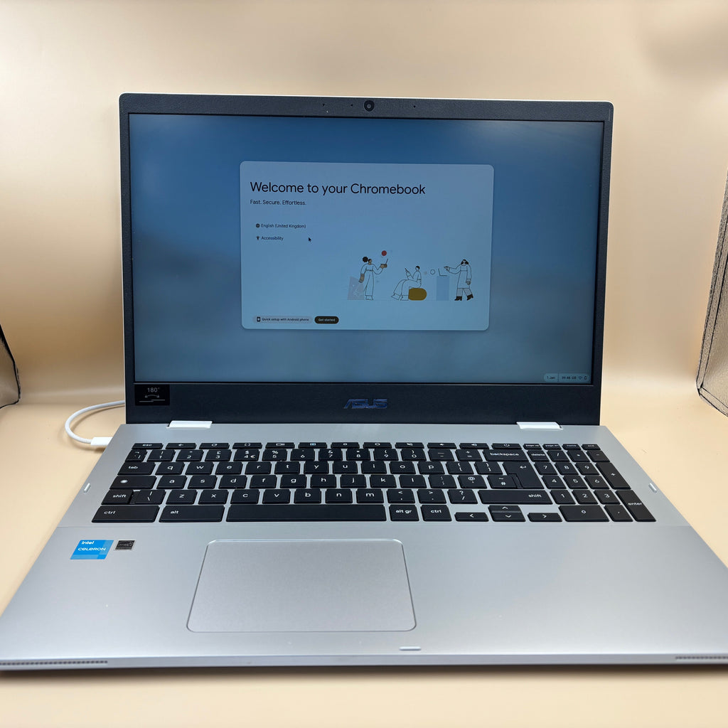 ASUS Chromebook CX1 15.6" Laptop - Celeron N4500 - 4GB RAM - 64GB SSD - Full HD - Used