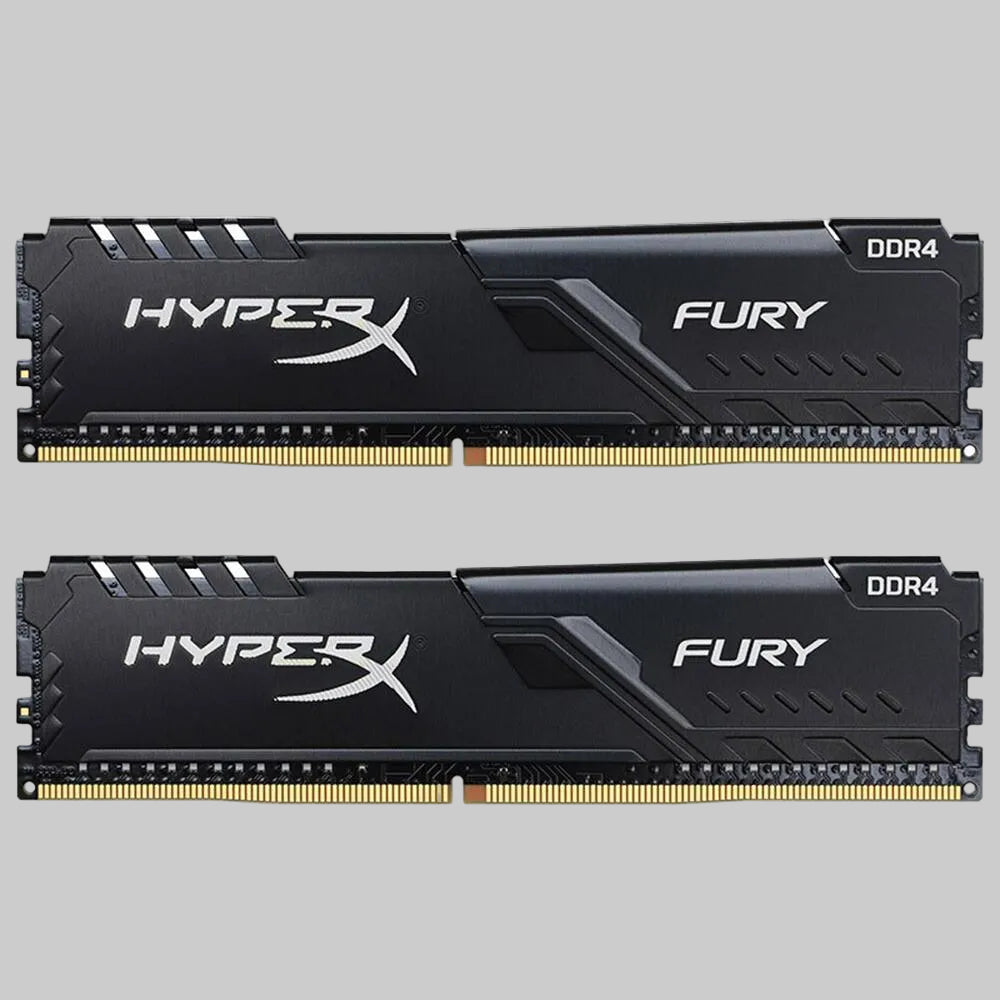 Two HyperX Fury DDR4 RAM modules 16gb x 2, 32gb total