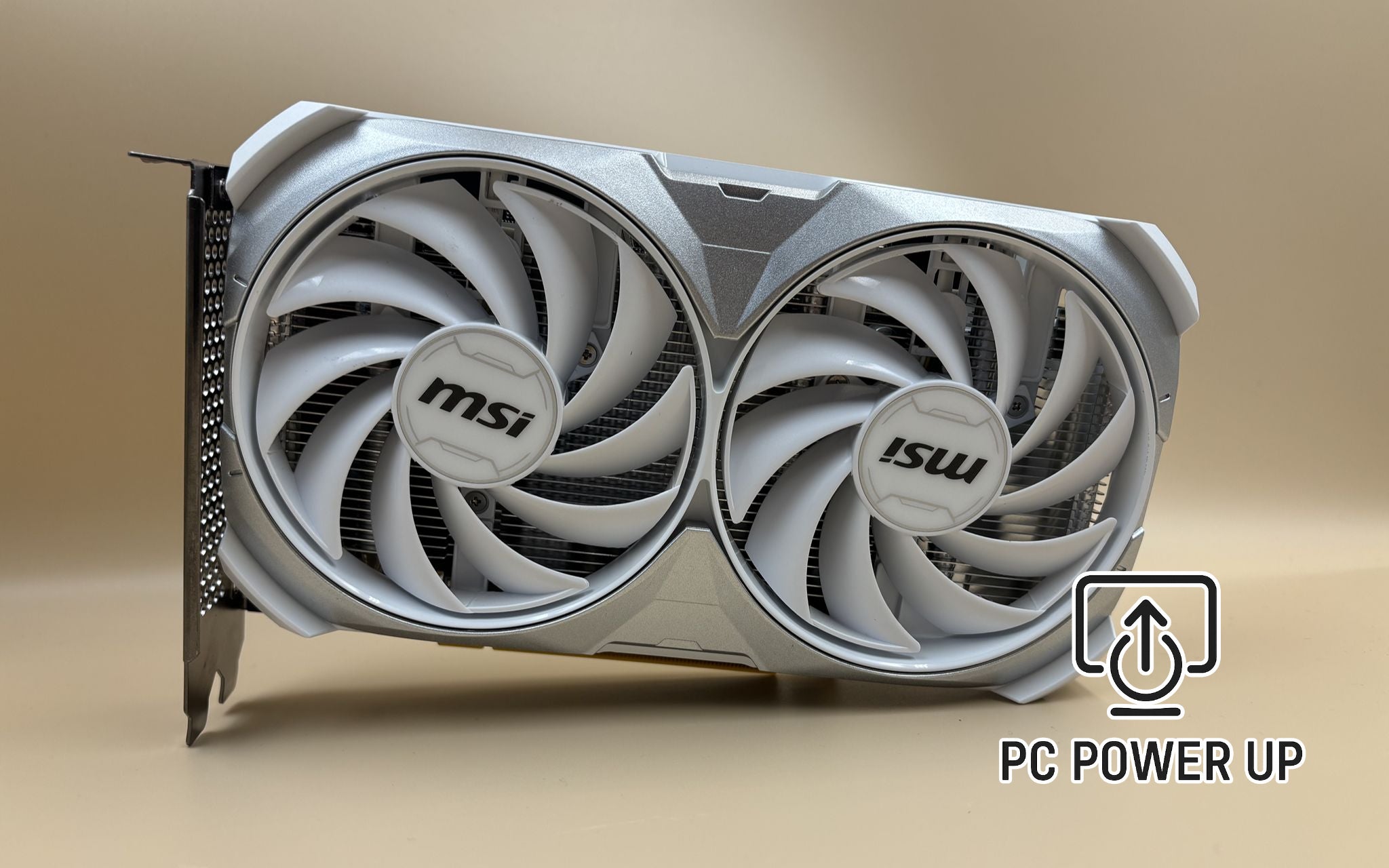 NVIDIA Geforce RTX 4060 Graphics Card (8GB GDDR6) MSI Ventus 2X White