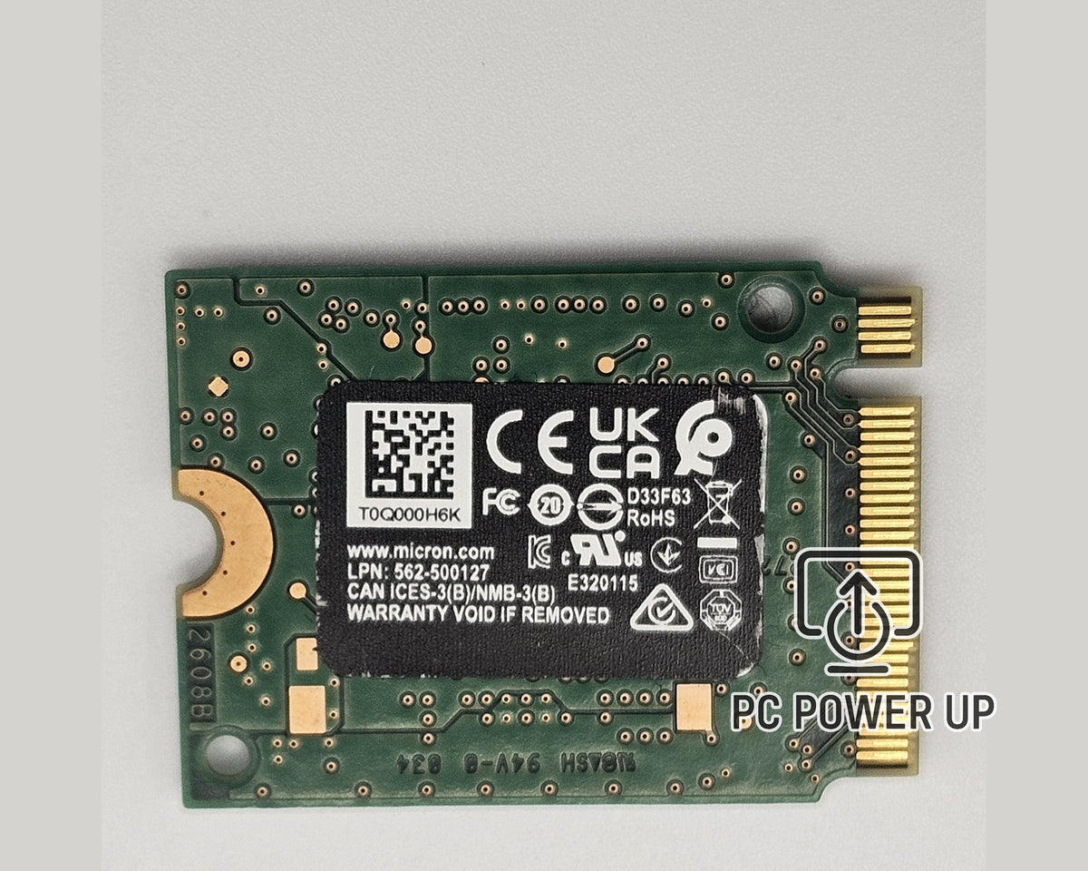 Micron MTFDHBK512TDP 512GB M.2 2230 NVMe SSD (Solid State Drive)