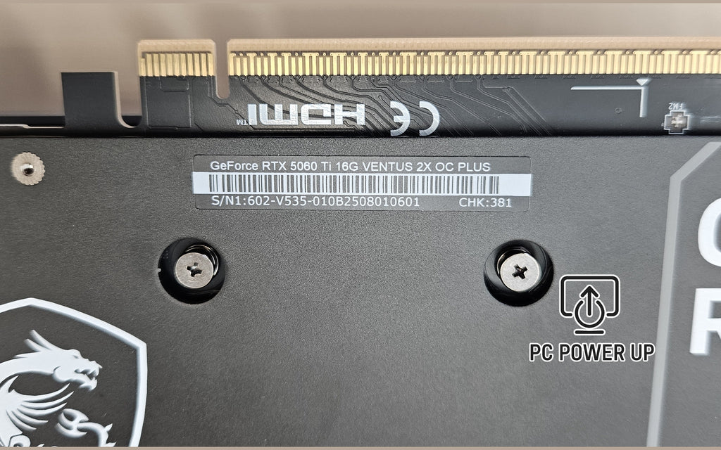 NVIDIA GeForce RTX 5060 Ti Graphics Card (16GB GDDR6) MSI VENTUS 2X OC