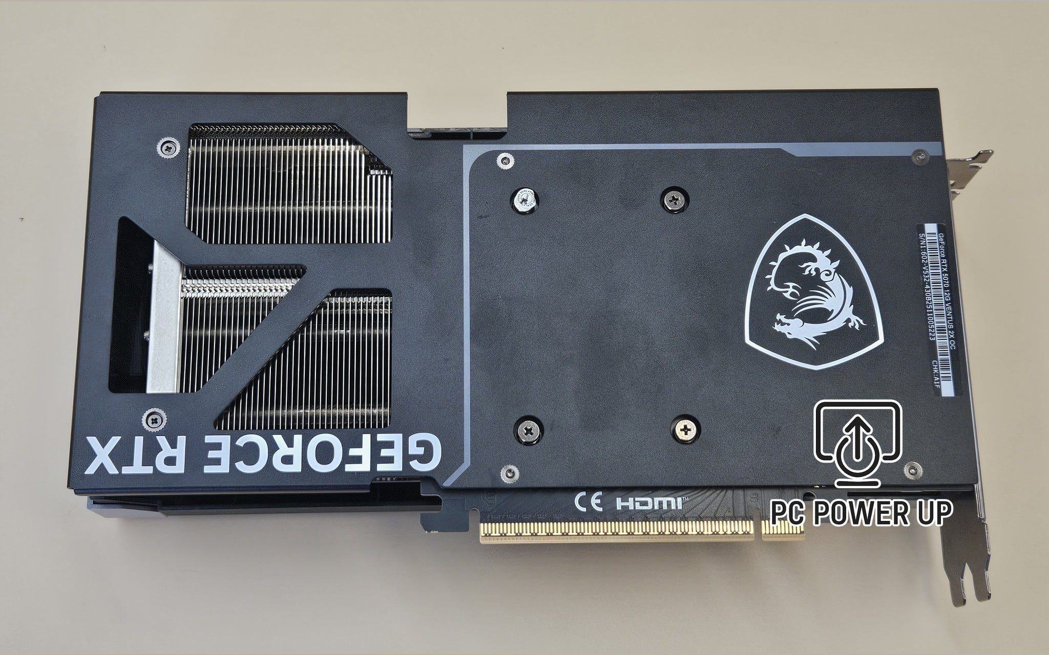 NVIDIA GeForce RTX 5070 Graphics Card (12GB GDDR7) MSI Ventus 2X OC