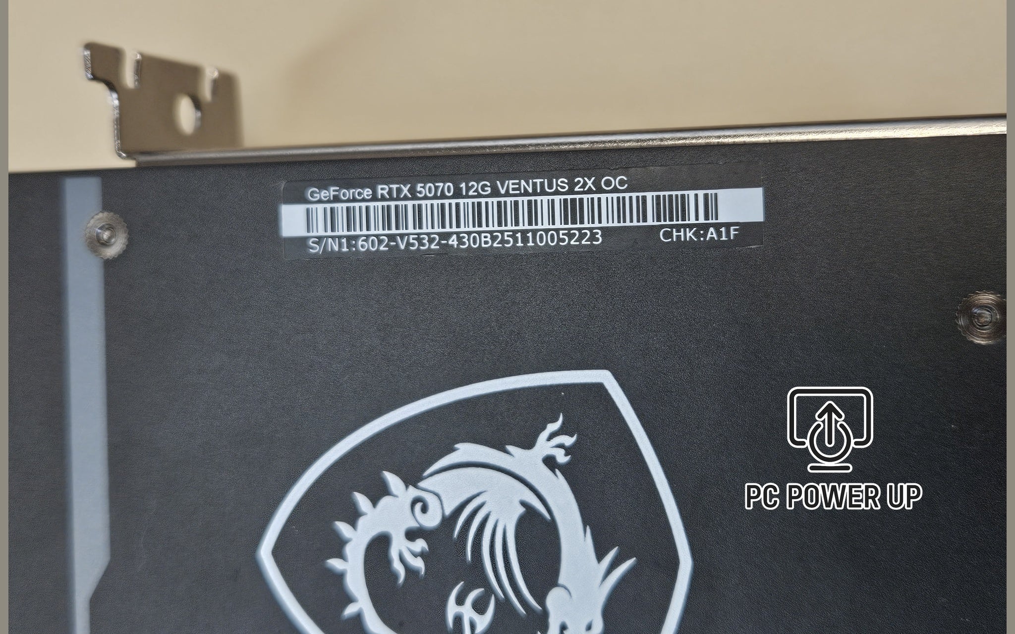 NVIDIA GeForce RTX 5070 Graphics Card (12GB GDDR7) MSI Ventus 2X OC