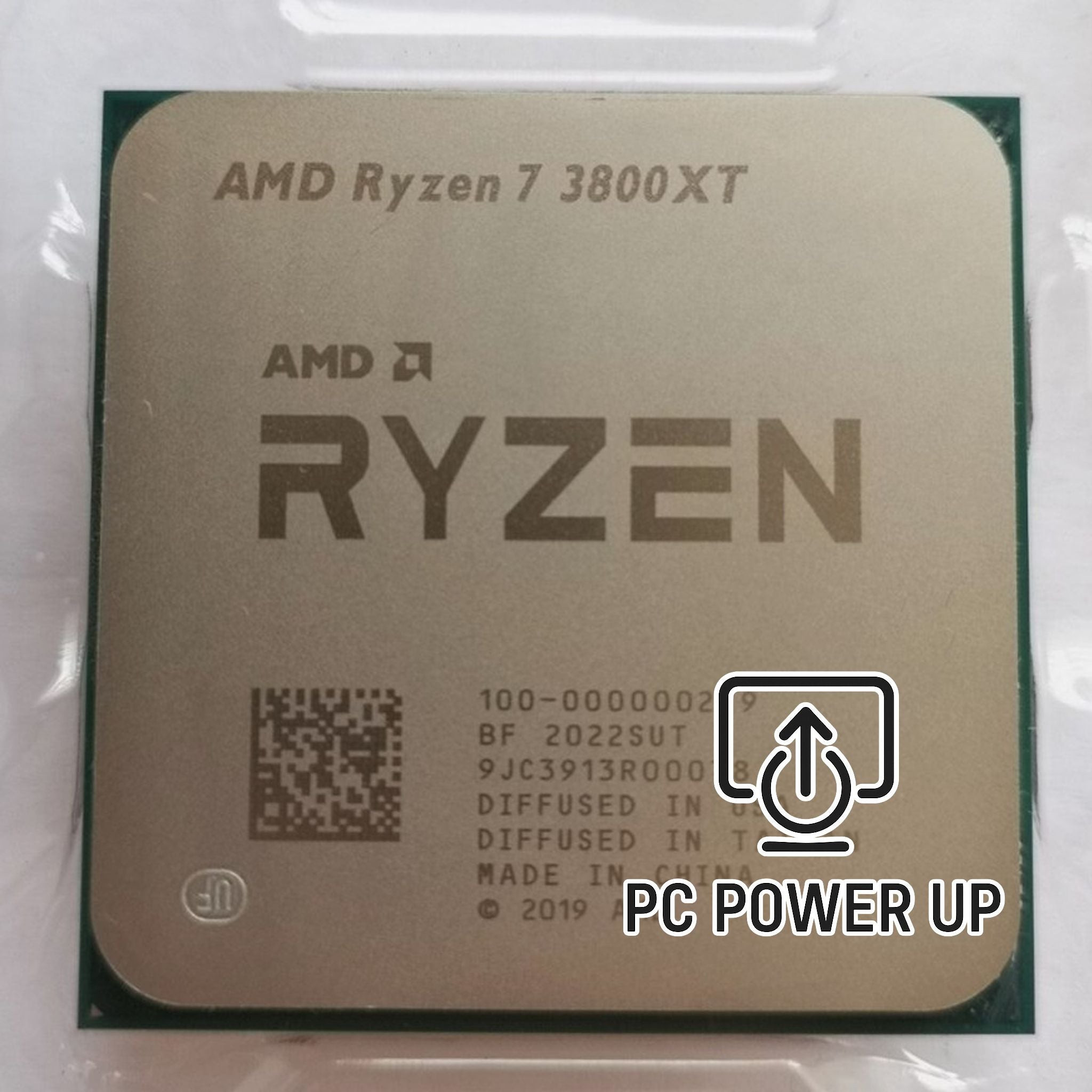 AMD Ryzen 7 3800XT with 8 cores and 16 threads. Stress tested for reliability, delivering strong multi‑core performance for gaming and creative workloads.