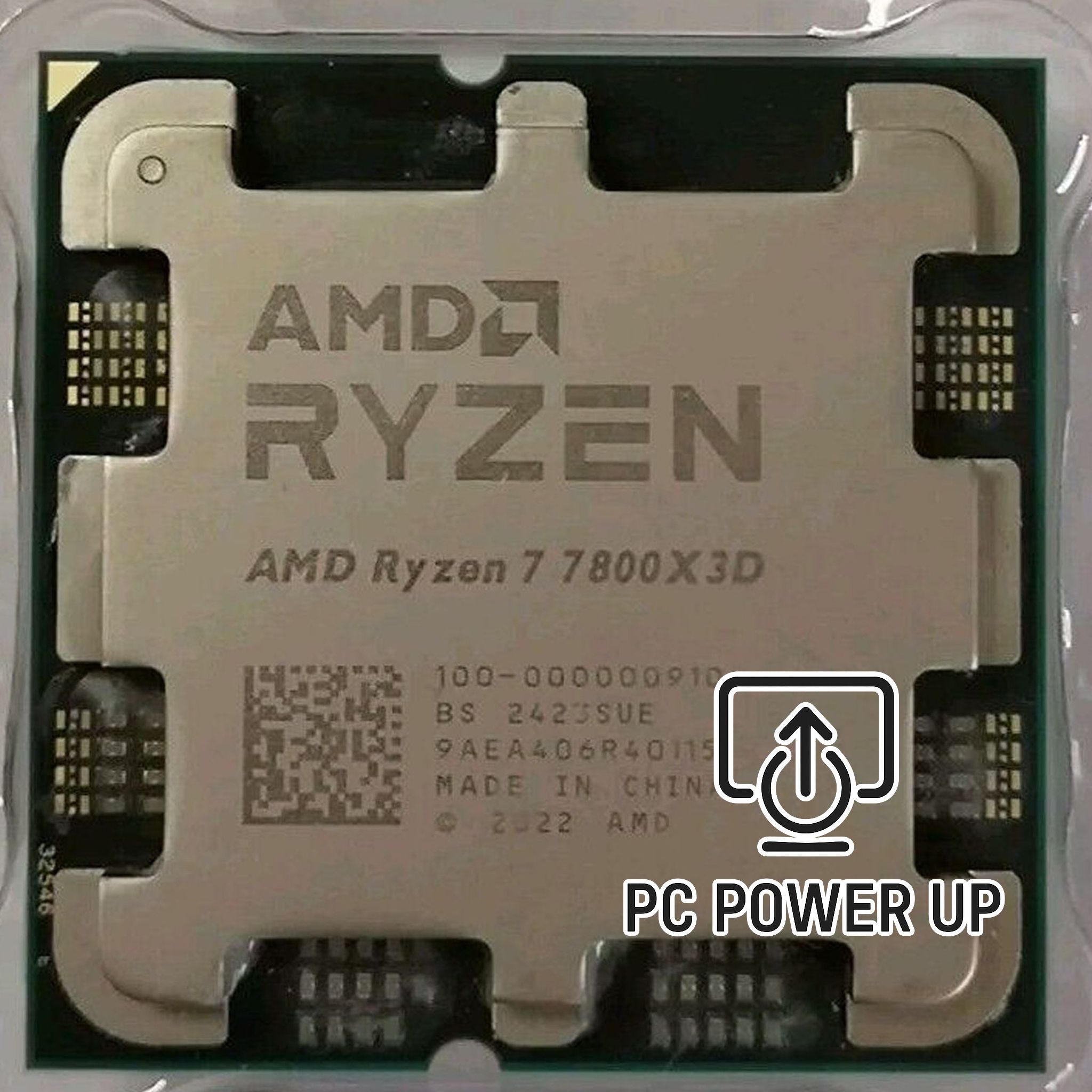 AMD Ryzen 7 7800X3D with 8 cores, 16 threads, and 3D V‑Cache. Stress tested for reliability, delivering elite gaming performance and smooth multitasking.
