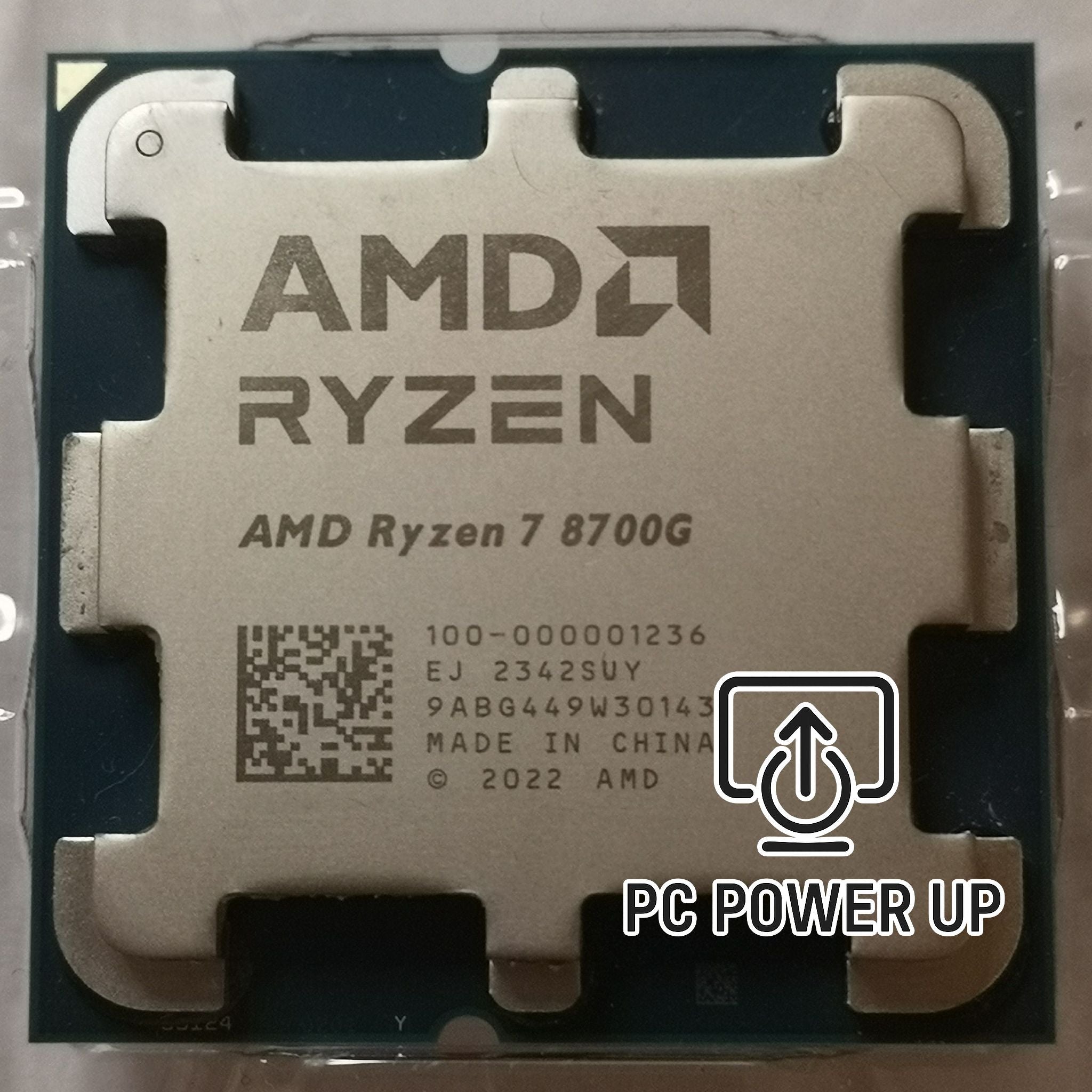 AMD Ryzen 7 8700G Processor (8‑Core, Zen 4, AM5) - used & tested. AMD Ryzen 7 9700X with 8 cores, 16 threads, Zen 5 efficiency. Stress tested for reliability, delivering fast single‑core gaming and responsive productivity.