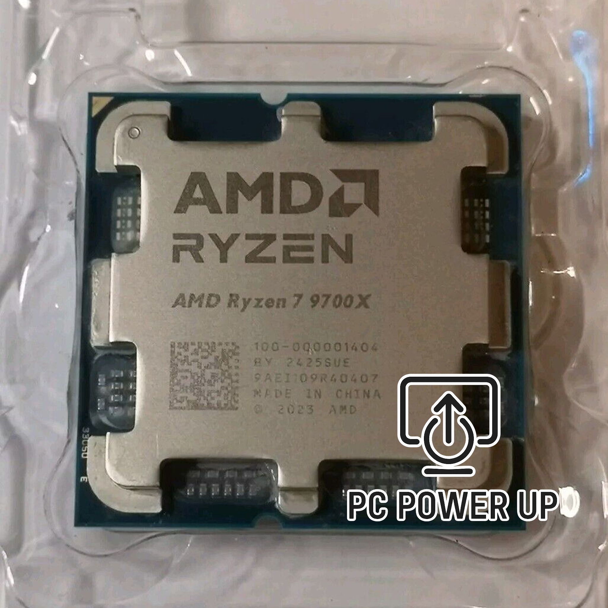 AMD Ryzen 7 9700X with 8 cores, 16 threads, Zen 5 efficiency. Stress tested for reliability, delivering fast single‑core gaming and responsive productivity.