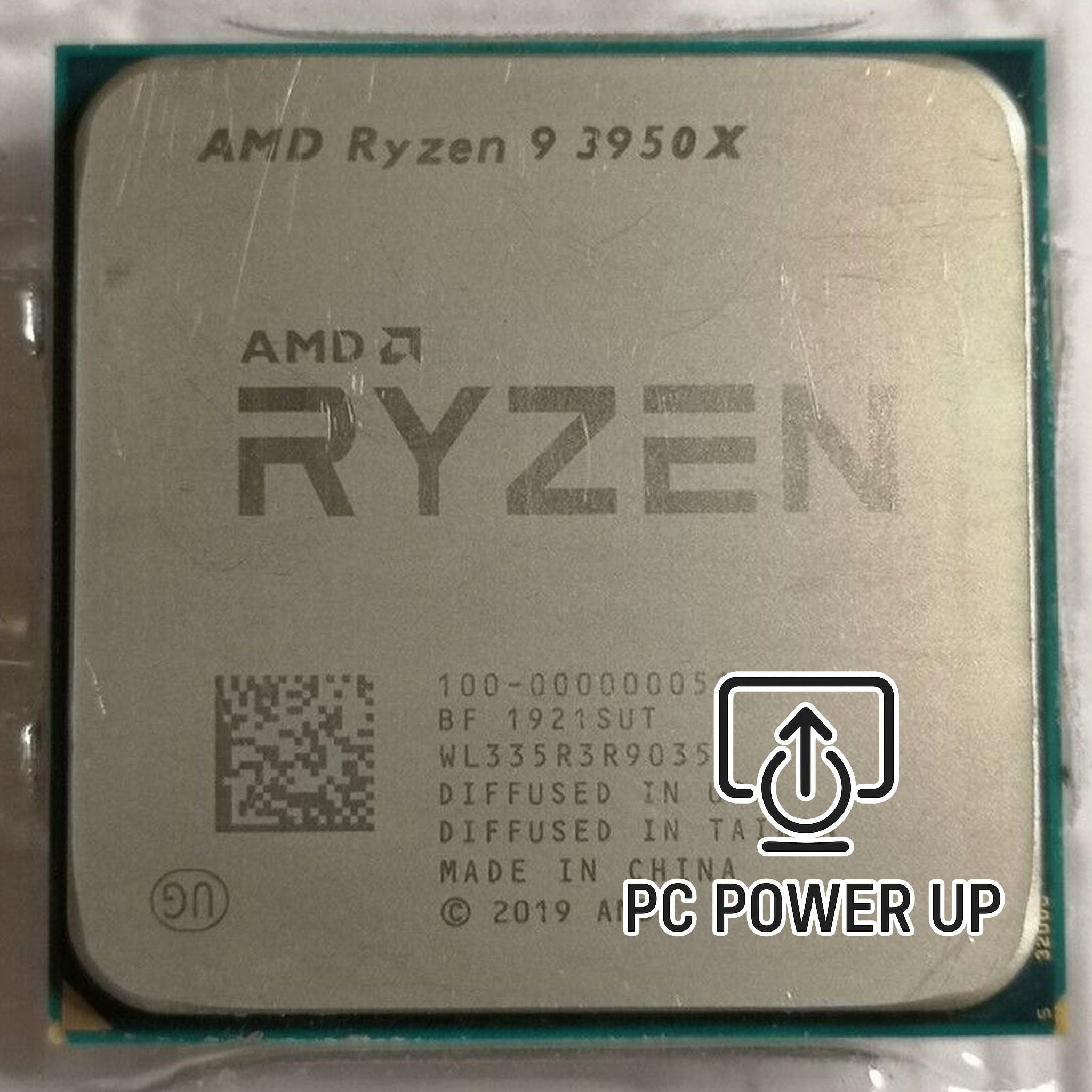 AMD Ryzen 9 3950X with 16 cores, 32 threads, Zen 2 architecture. Stress tested for reliability, delivering HEDT‑class multitasking on AM4.