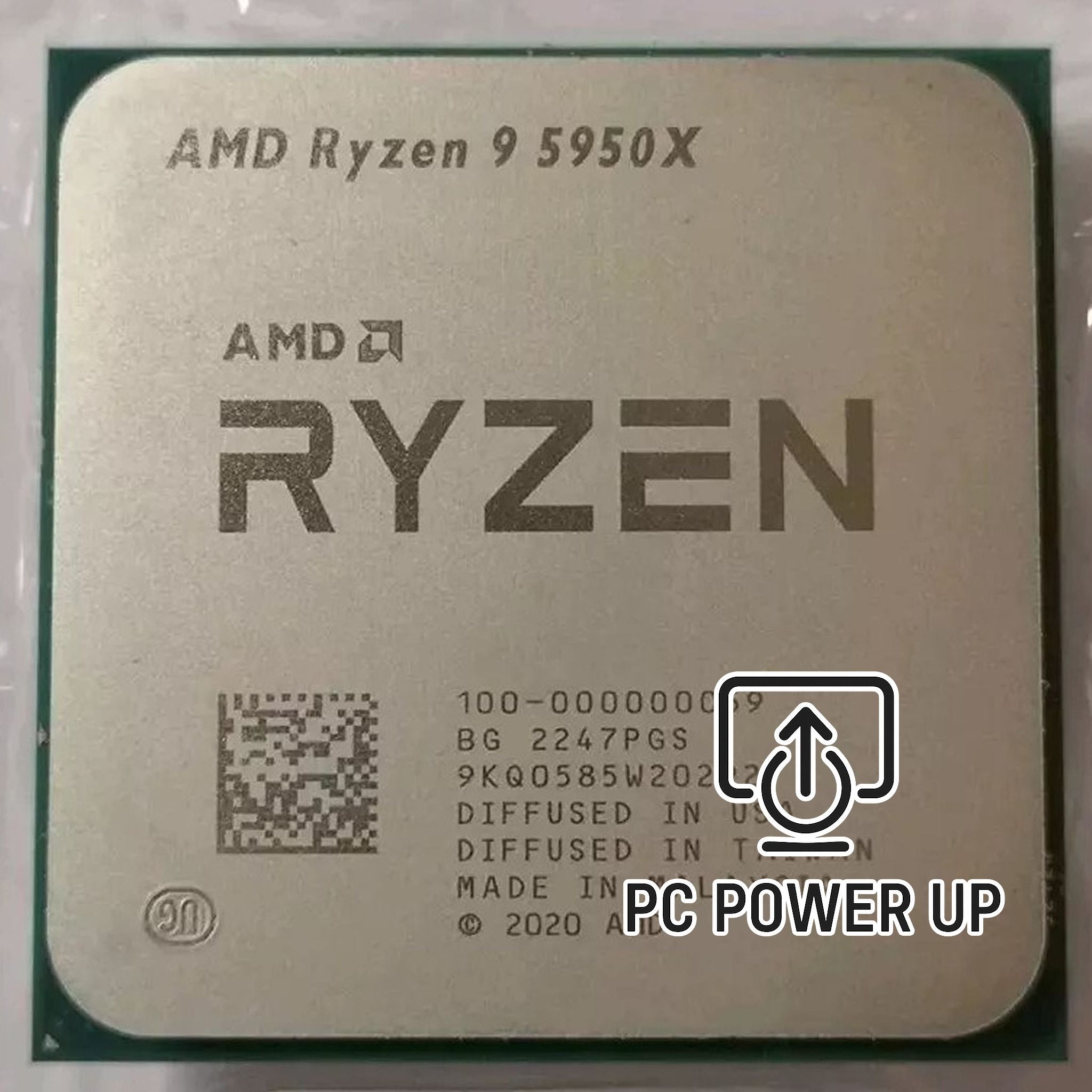 AMD Ryzen 9 5950X with 16 cores, 32 threads, Zen 3 architecture. Stress tested for reliability, delivering elite multitasking and efficient content creation.