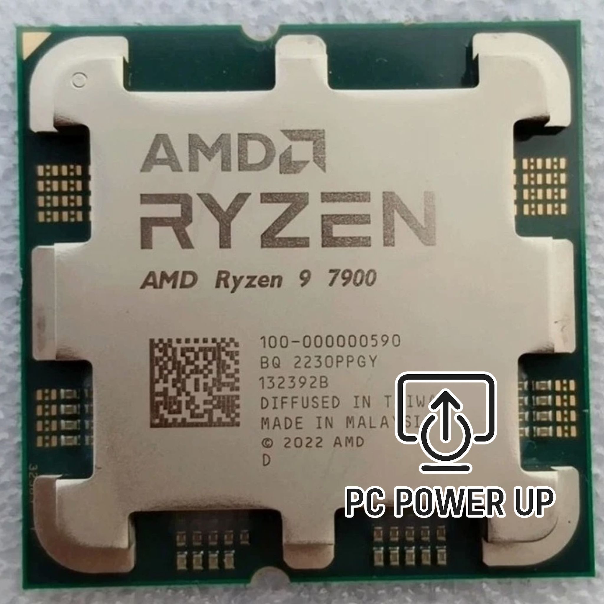 AMD Ryzen 9 7900 with 12 cores, 24 threads, Zen 4 efficiency. Stress tested for reliability, delivering balanced gaming and productivity at lower power.