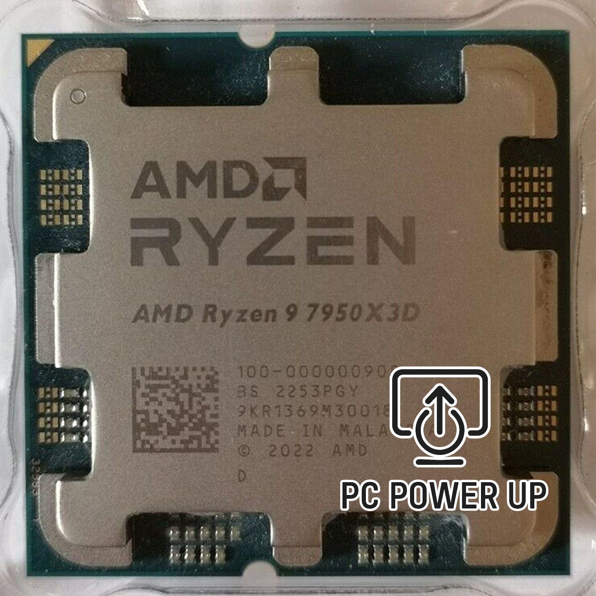 AMD Ryzen 9 7950X3D Processor (16‑Core, 3D V‑Cache, AM5) - used & tested. AMD Ryzen 9 9900X with 12 cores, 24 threads, Zen 5 efficiency. Stress tested for reliability, delivering high‑end multitasking and responsive gaming.