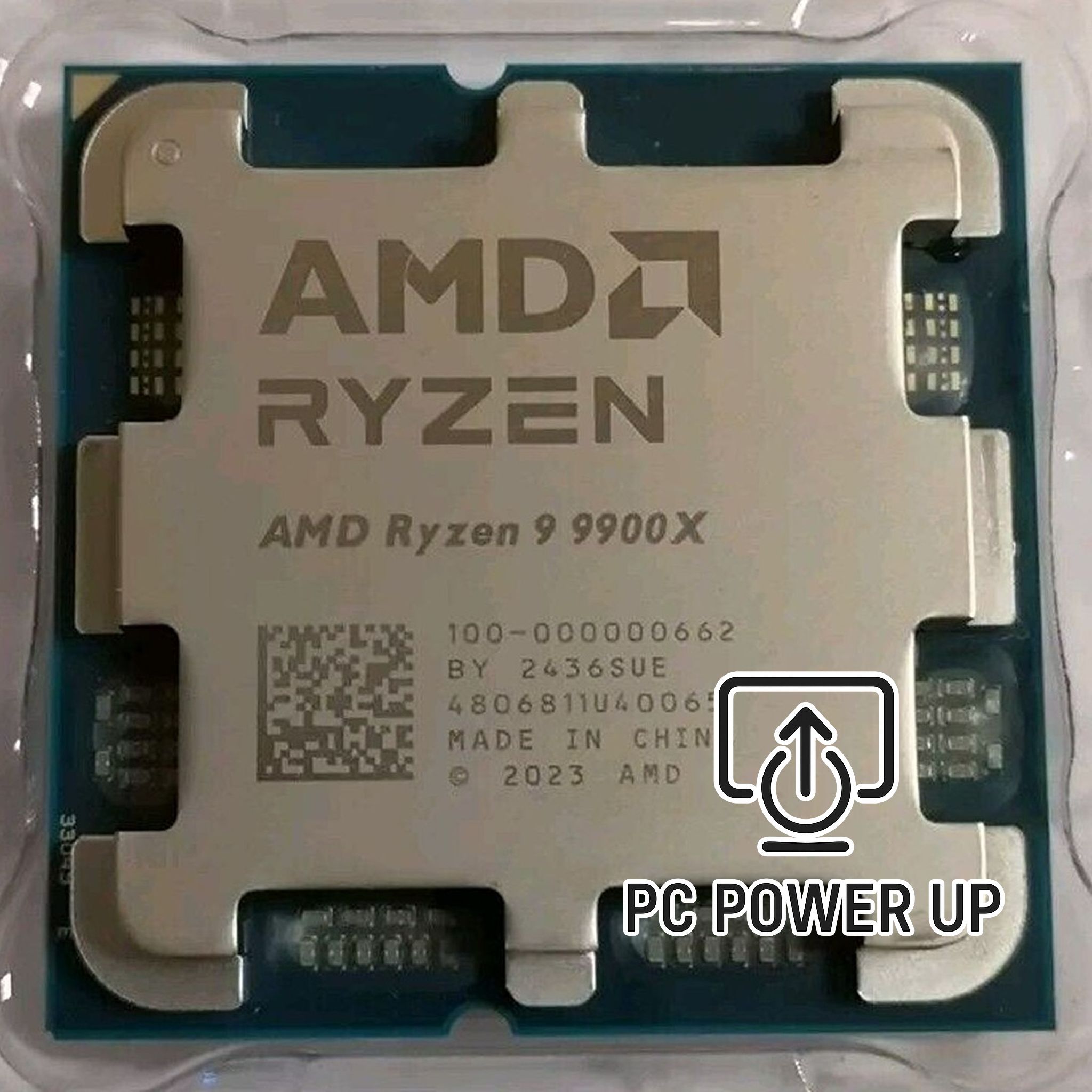 AMD Ryzen 9 9900X with 12 cores, 24 threads, Zen 5 efficiency. Stress tested for reliability, delivering high‑end multitasking and responsive gaming.