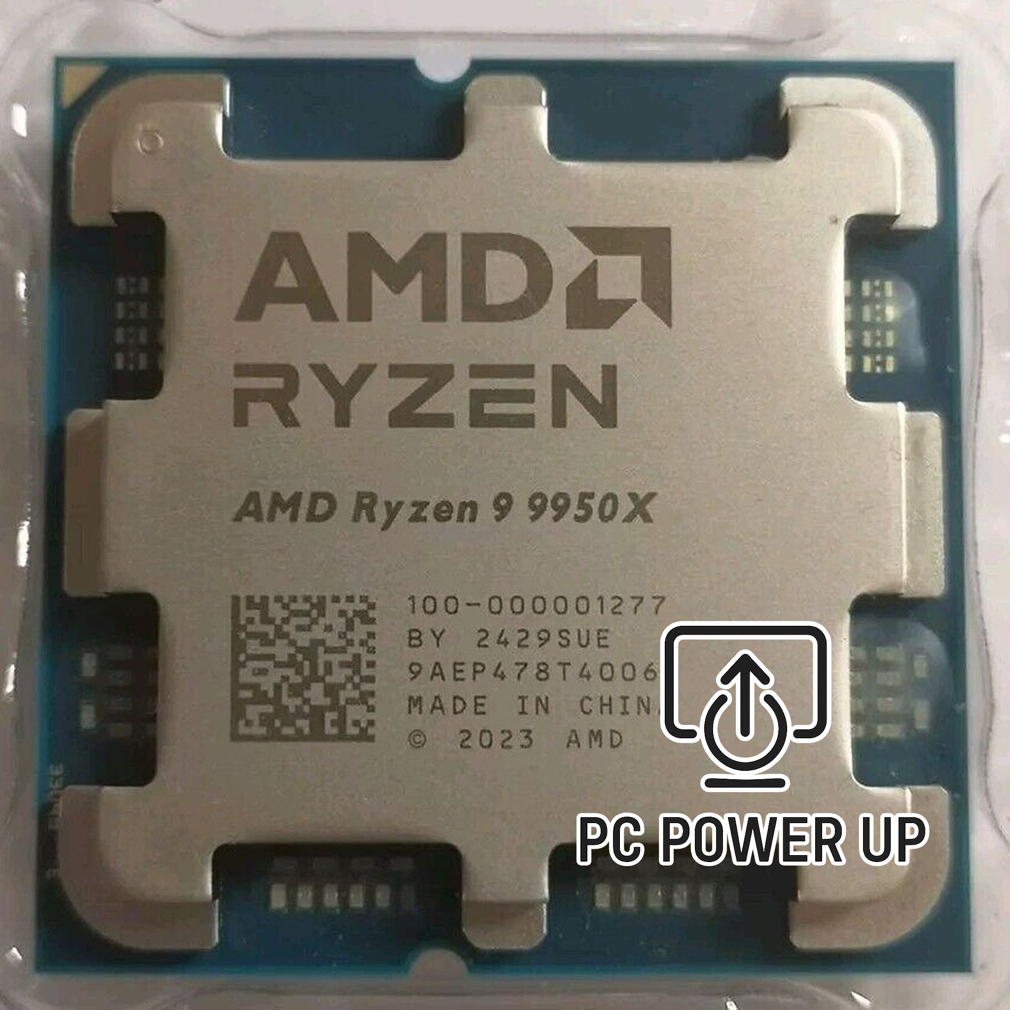 AMD Ryzen 9 9950X with 16 cores, 32 threads, Zen 5 architecture. Stress tested for reliability, delivering flagship gaming and heavy content creation performance.