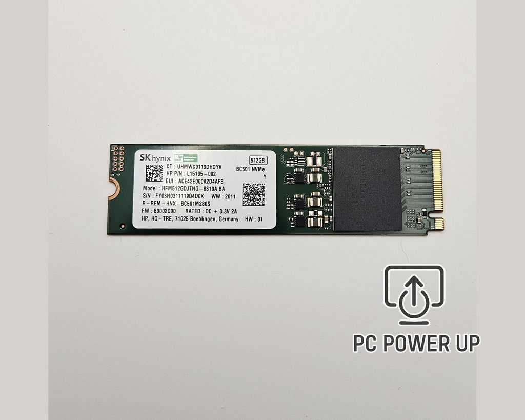 SK Hynix HFM512GDJTNG-8310A BA 512GB M.2 2280 NVMe SSD (Solid State Drive)