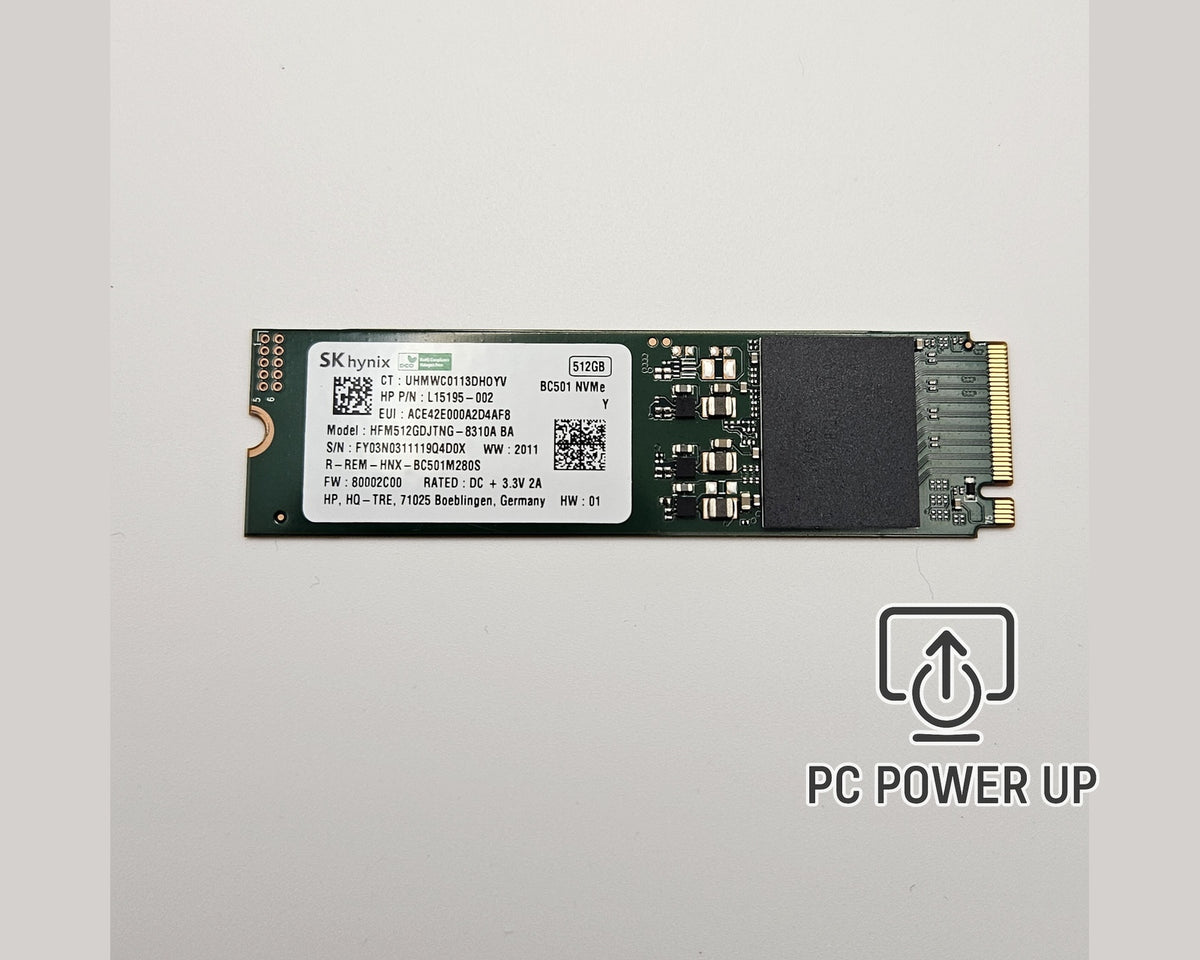 SK Hynix HFM512GDJTNG-8310A BA 512GB M.2 2280 NVMe SSD (Solid State Drive)