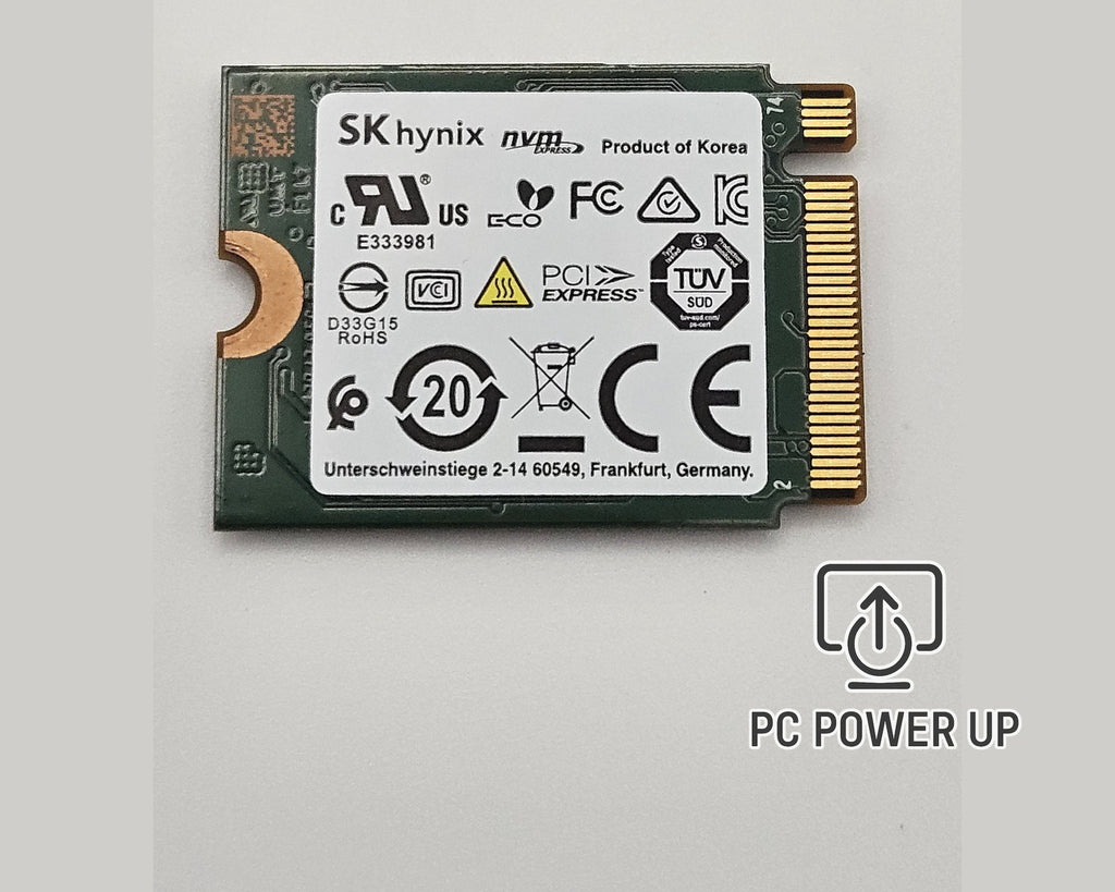 SK Hynix HFM512GDGTNI-82A0A BA 512GB M.2 2230 NVMe Gen 3.0 x4 SSD (Solid State Drive)