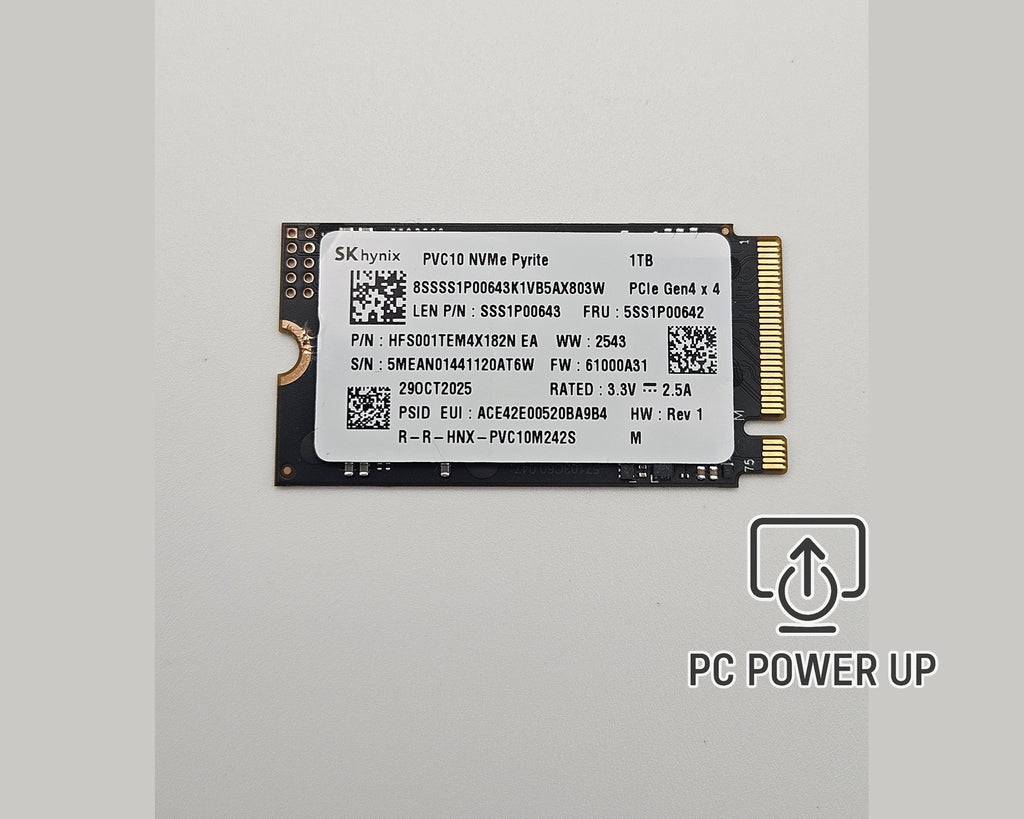 SK Hynix PVC10 1TB M.2 2242 NVMe PCIe Gen4 x4 SSD (HFS001TEM4X182N)