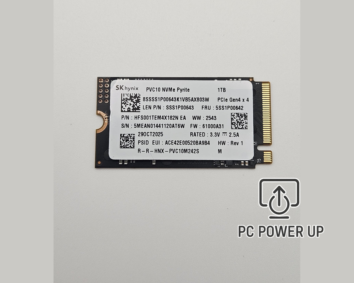 SK Hynix PVC10 1TB M.2 2242 NVMe PCIe Gen4 x4 SSD (HFS001TEM4X182N)