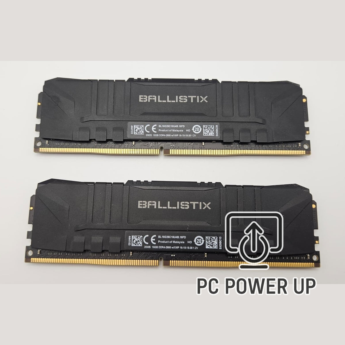 Crucial Ballistix 32GB (2x16GB) DDR4 2666MHz CL16 Desktop Memory (RAM)