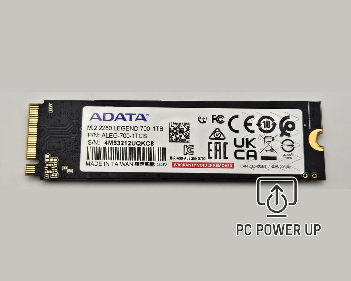 ADATA LEGEND 700 1TB M.2 2280 PCIe Gen3 x4 NVMe SSD (Solid State Drive)