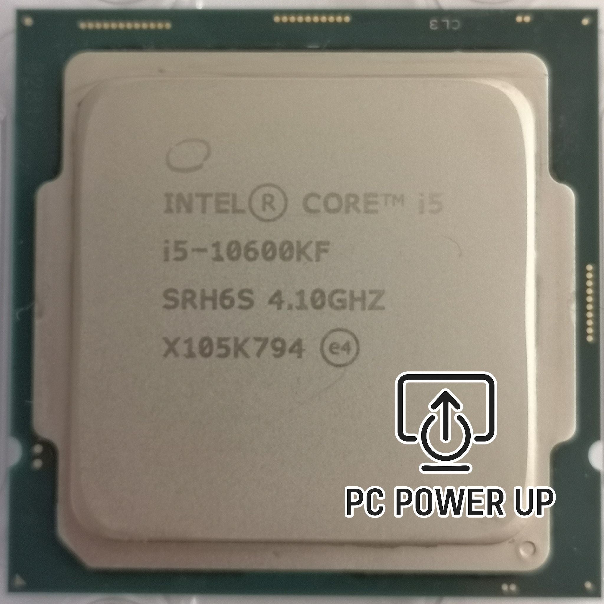 Intel Core i5‑10600KF with 6 cores, 12 threads, Comet Lake architecture. Stress tested for reliability, delivering excellent gaming and multitasking without integrated graphics.