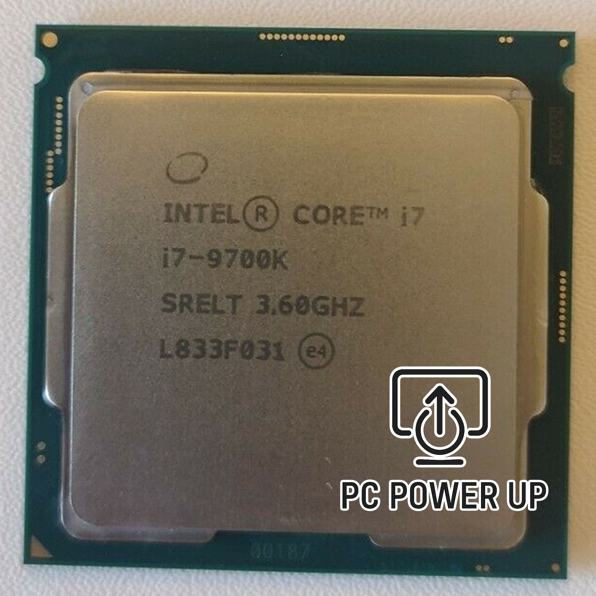 Intel Core i7‑9700K with 8 cores, Coffee Lake Refresh architecture. Stress tested for reliability, delivering strong single‑core gaming performance with unlocked overclocking.