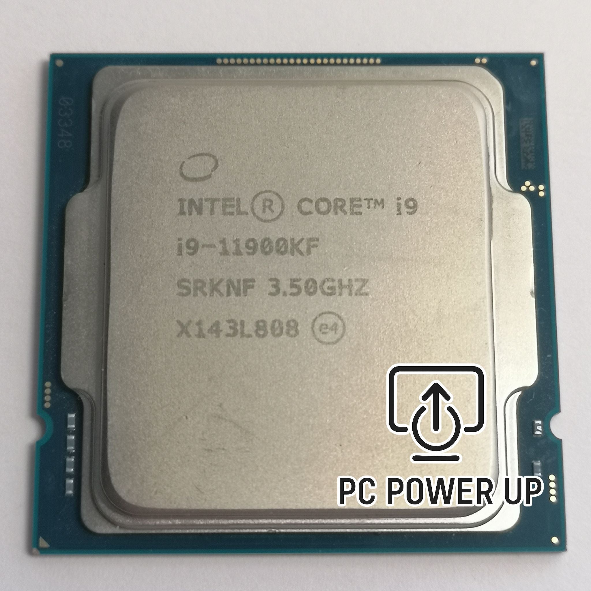 Intel Core i9‑11900KF with 8 cores, 16 threads, Rocket Lake architecture. Stress tested for reliability, delivering high single‑core gaming performance without integrated graphics.