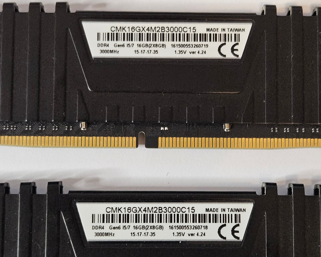 Corsair Vengeance LPX 2x8GB (Total 16GB) 3000MHz DDR4 RAM CMK16GX4M2B3000C15