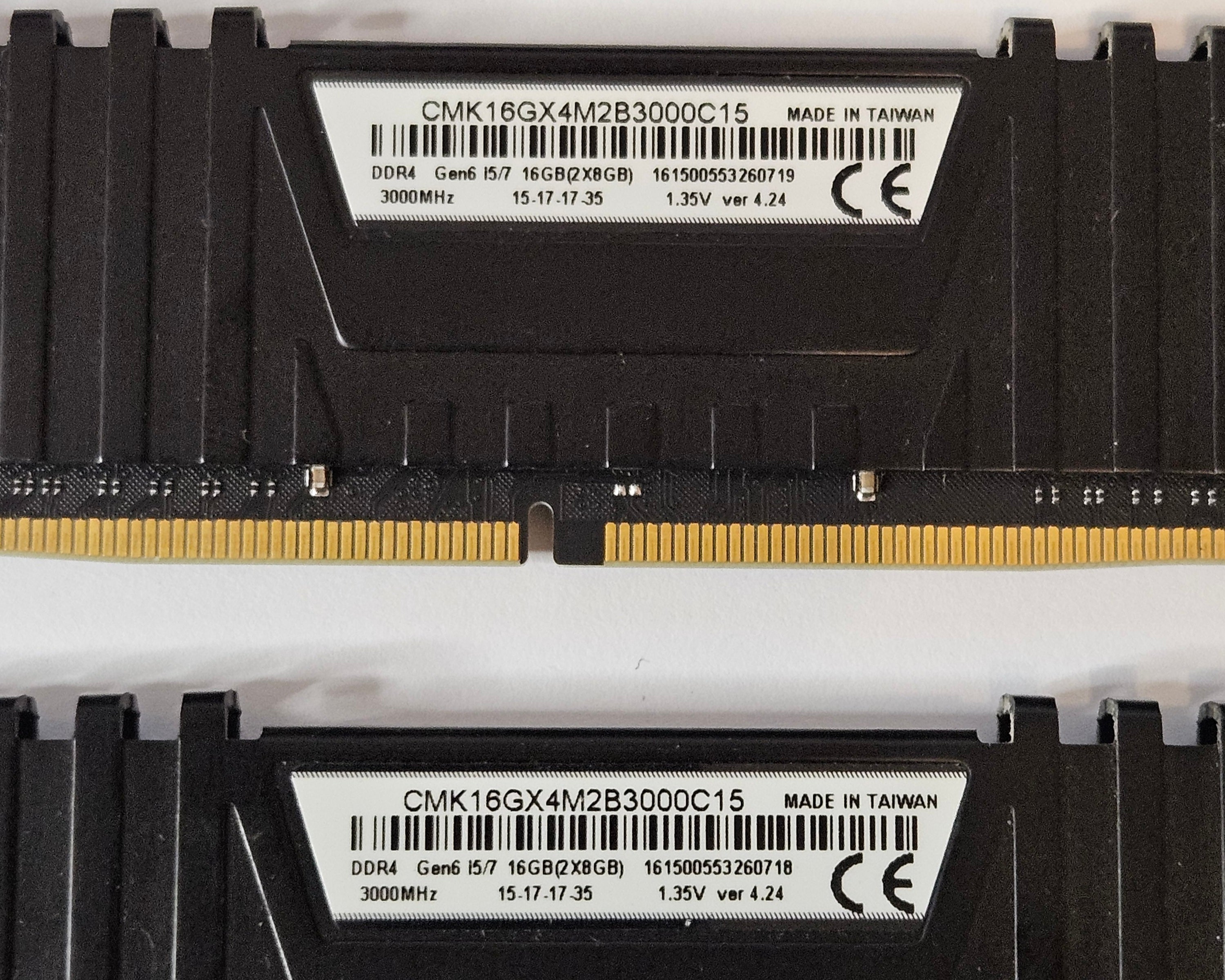 Corsair Vengeance LPX 2x8GB (Total 16GB) 3000MHz DDR4 RAM CMK16GX4M2B3000C15