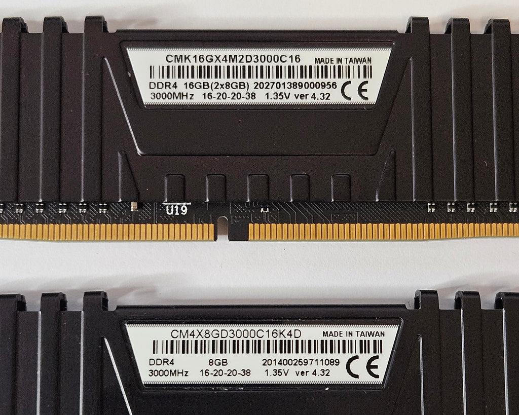 Corsair Vengeance LPX 2x8GB (Total 16GB) 3000MHz DDR4 RAM CMK16GX4M2D3000C16 / CM4X8GD3000C16K4D
