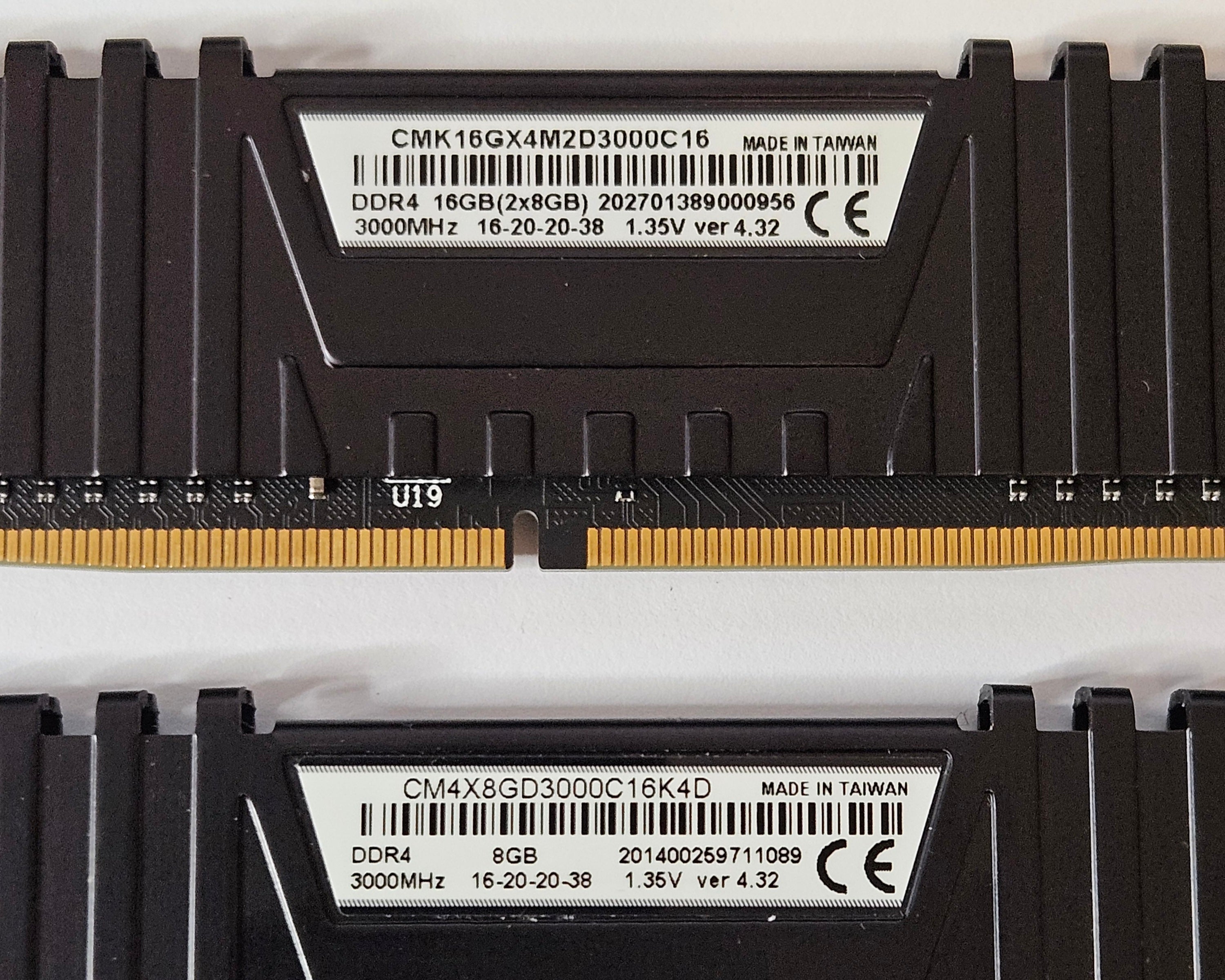 Corsair Vengeance LPX 2x8GB (Total 16GB) 3000MHz DDR4 RAM CMK16GX4M2D3000C16 / CM4X8GD3000C16K4D